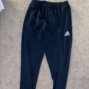 Adidas black athletic joggers